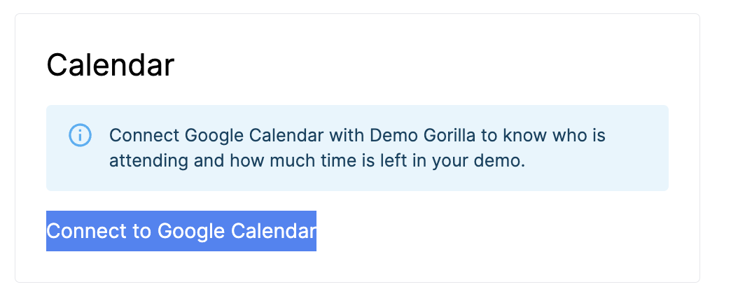 Connect to Google Calendar