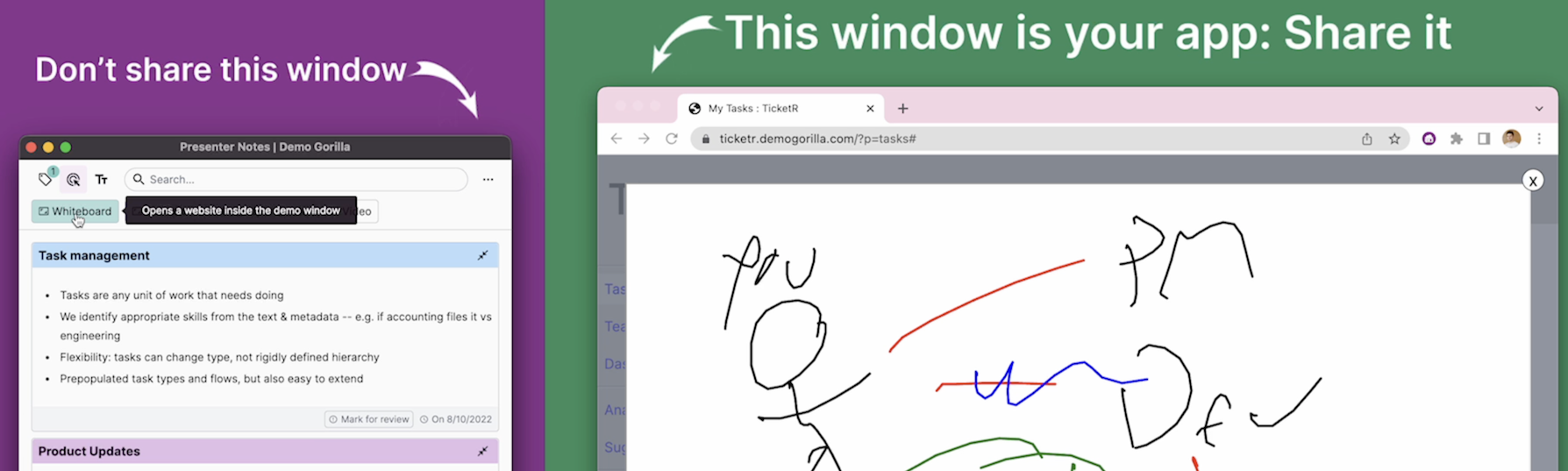 Sketching on an iPad